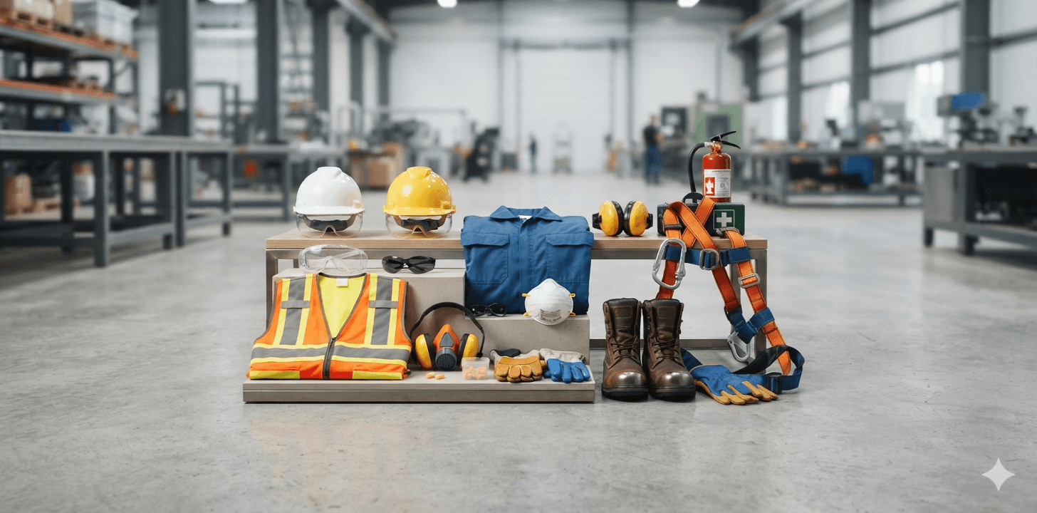 Industrial safety equipment showroom
